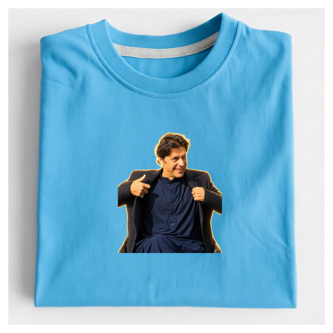 Khan Boss Pose Regular Fit Graphic T-Shirt