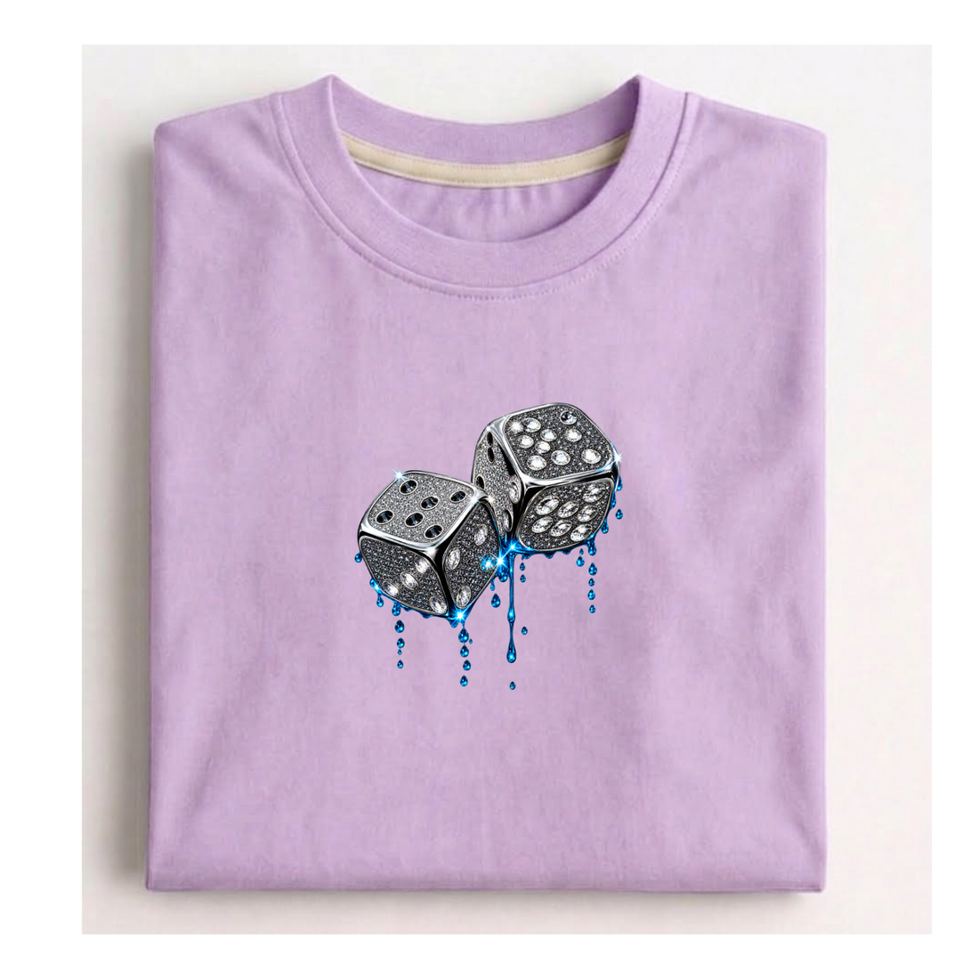 Diamond Drip Dice Regular Fit Graphic T-Shirt