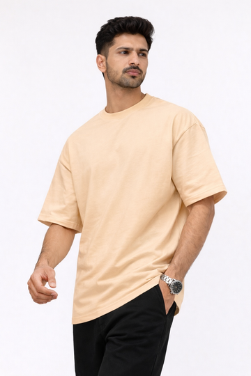 Skin Oversized Crew Neck Tee | Premium Cotton Unisex