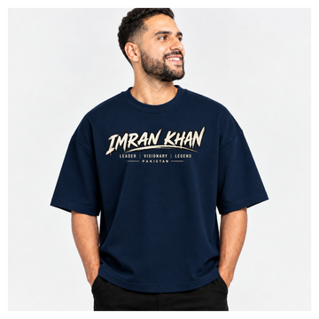 Imran Khan Leader Visionary Legend Oversized Graphic T-Shirt