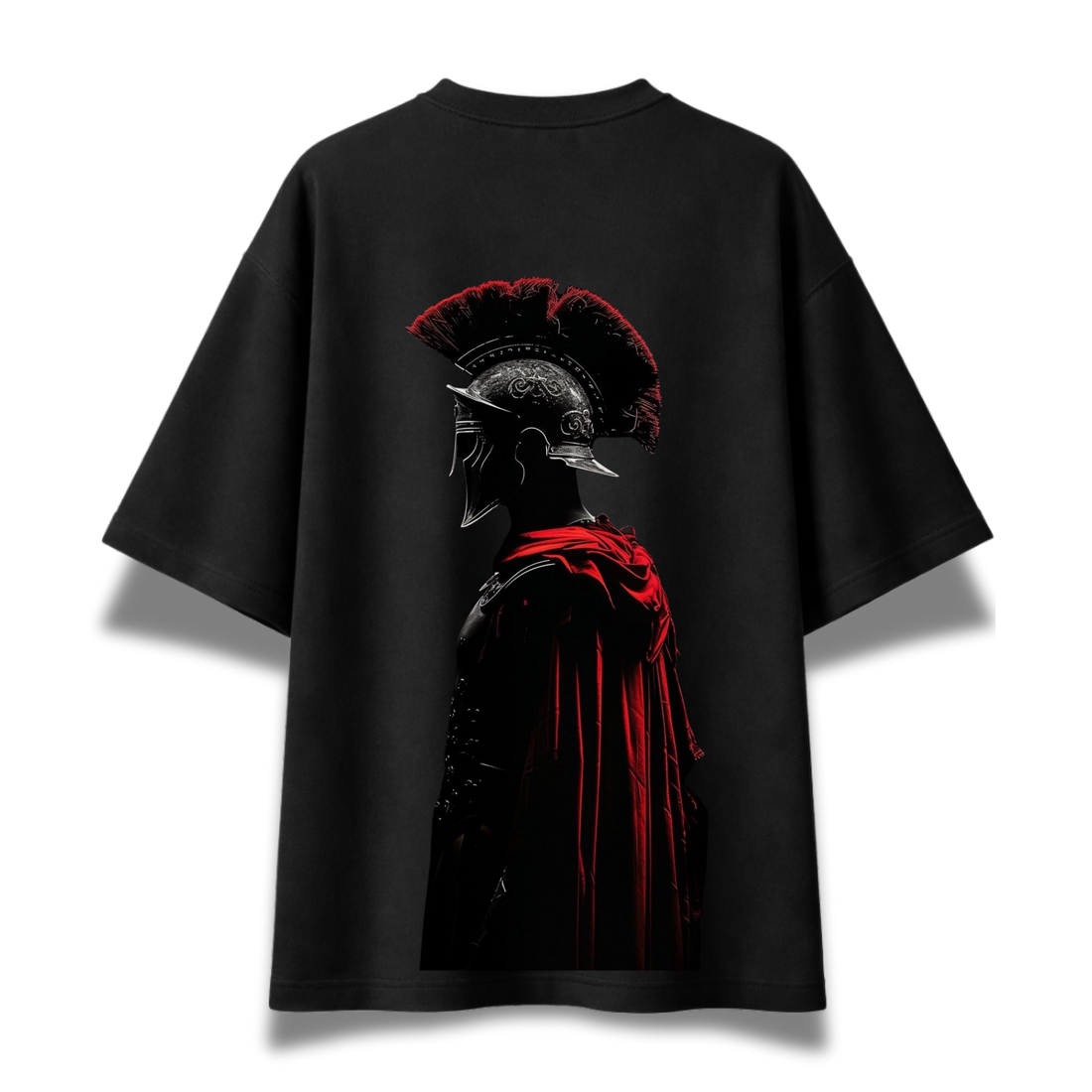 Win in Silence Spartan Oversized Graphic T-Shirt