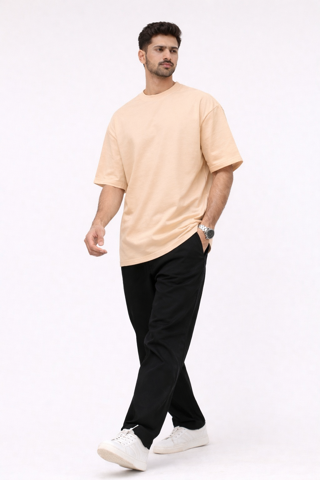 Skin Oversized Crew Neck Tee | Premium Cotton Unisex