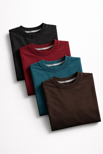 Bundle of any 4 Basic Tees (Regular fit)