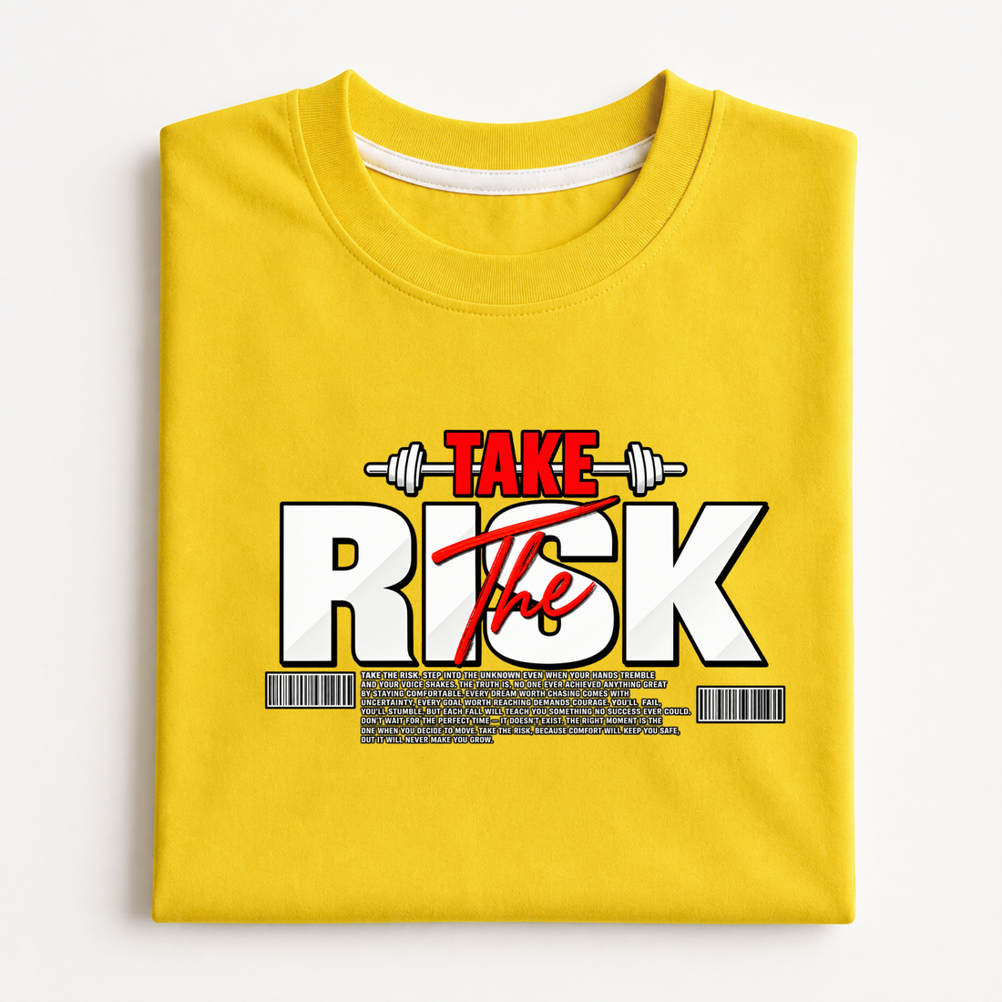 Take The Risk Regular Fit Graphic T-Shirt