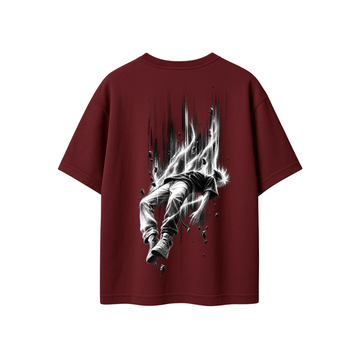 Dynamic Motion Oversized Graphic T-Shirt