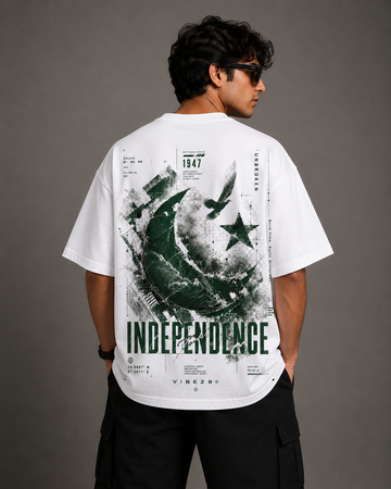VibeZ9 Independence Oversized Relaxed Fit Graphic T-Shirt