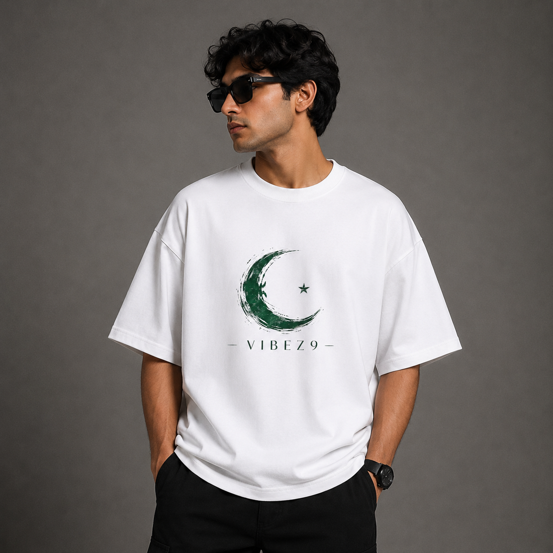 VibeZ9 Independence Oversized Relaxed Fit Graphic T-Shirt