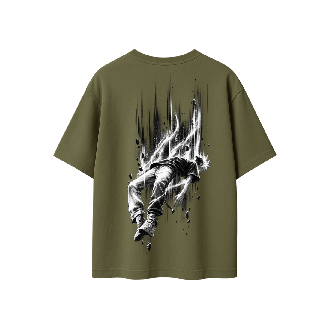 Dynamic Motion Oversized Graphic T-Shirt