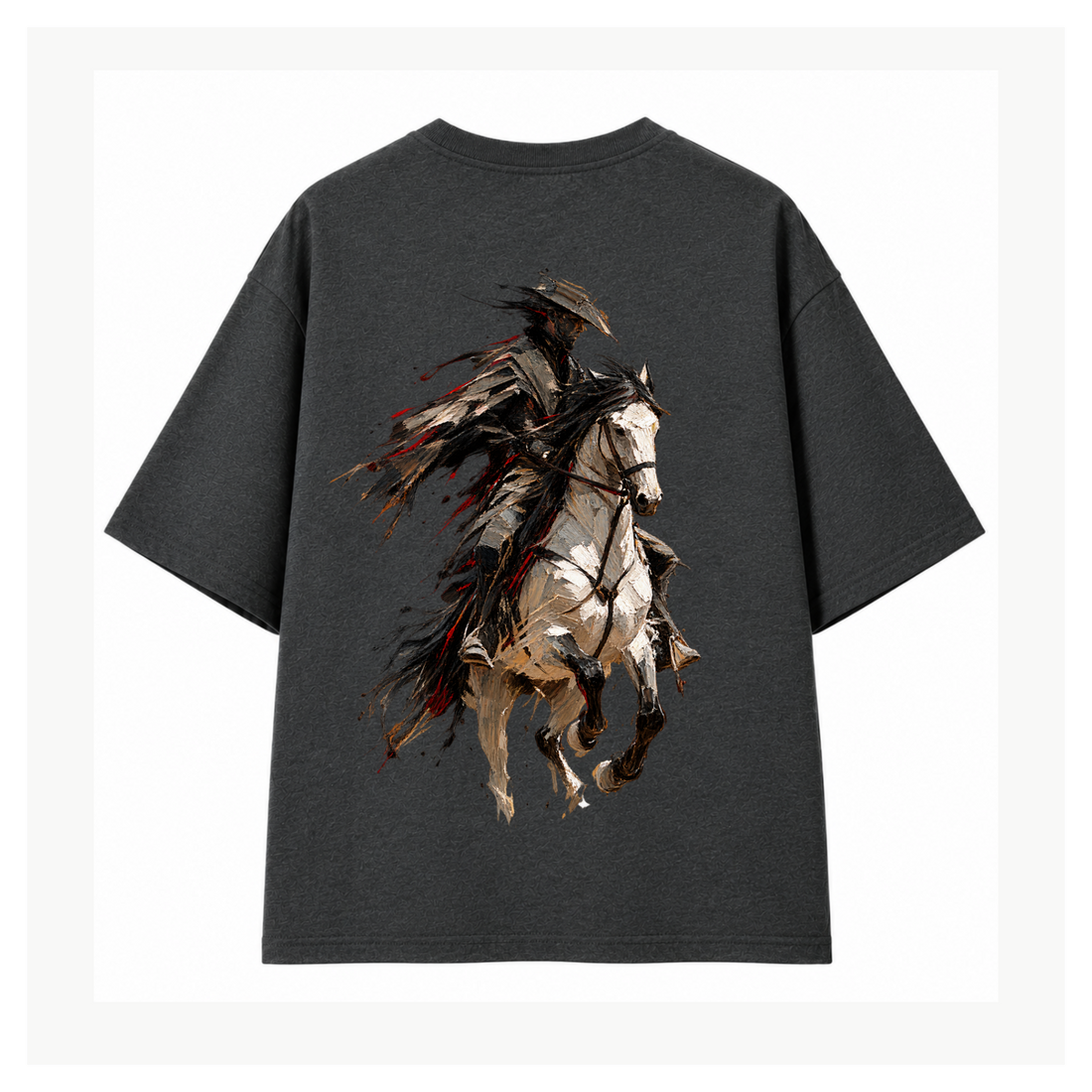 Warrior Horseman Oversized Graphic T-Shirt