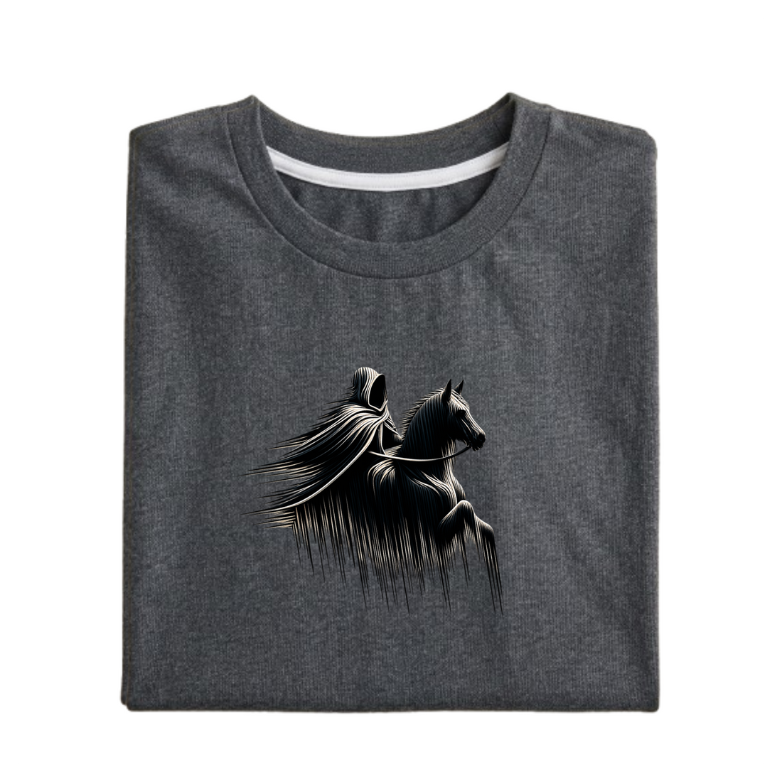 Warrior Rider Regular Fit Graphic T-Shirt