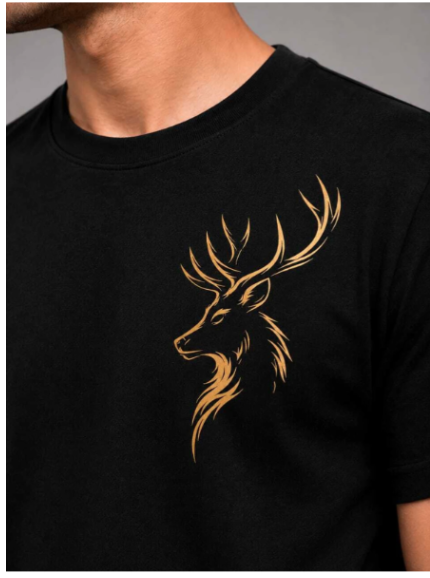 Golden Stag Regular Fit Graphic T-Shirt
