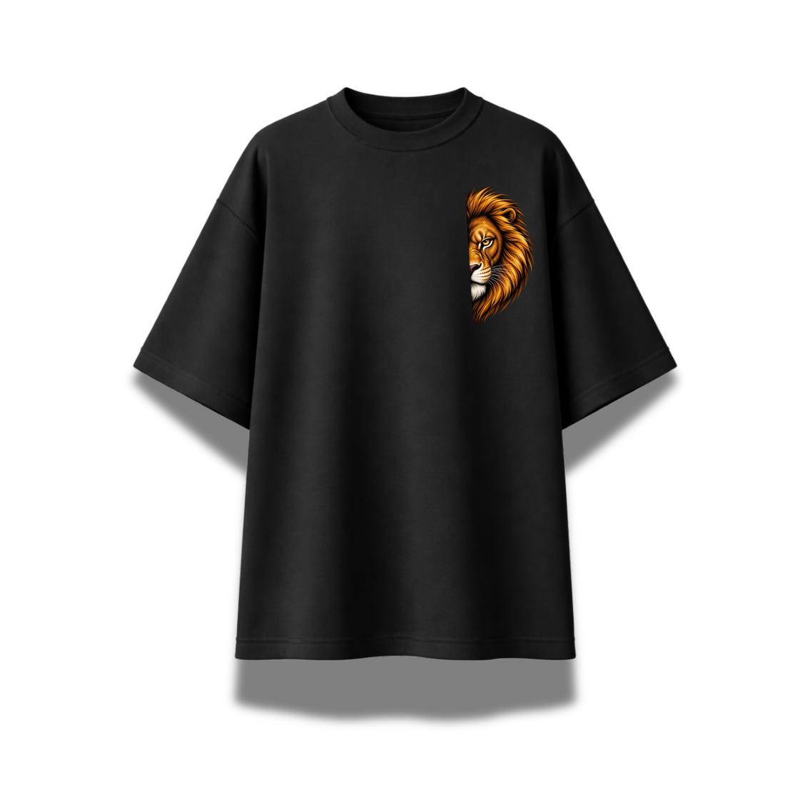 Unstoppable Lion Oversized Graphic T-Shirt | VibeZ9