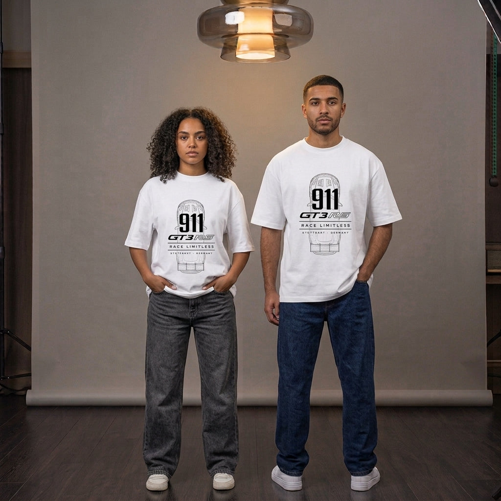 Race Machine Oversized Graphic T-Shirt