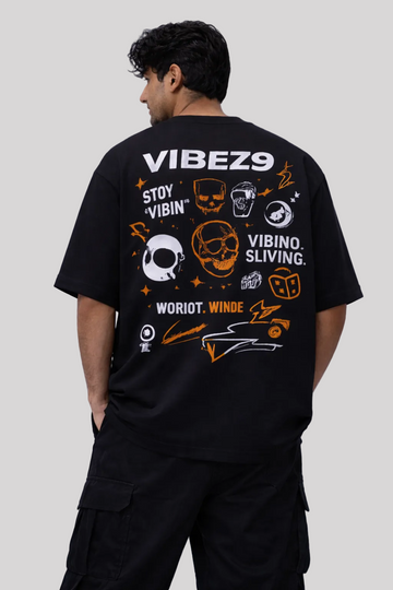 VibeZ9 Breaking Norms Oversized Graphic Tee