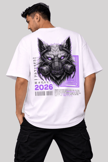 Alpha Wolf Oversized Graphic Tee - Vibe Z9