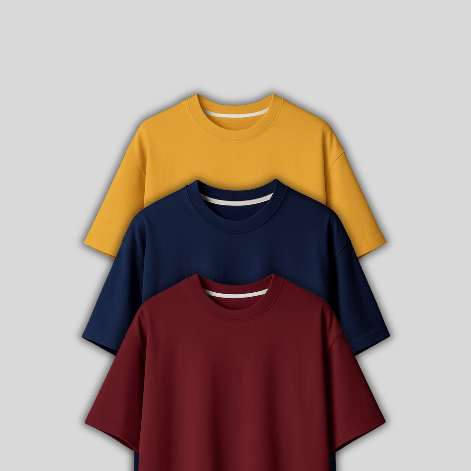 Bundle of any 3 Oversize Plain Tees - Vibe Z9