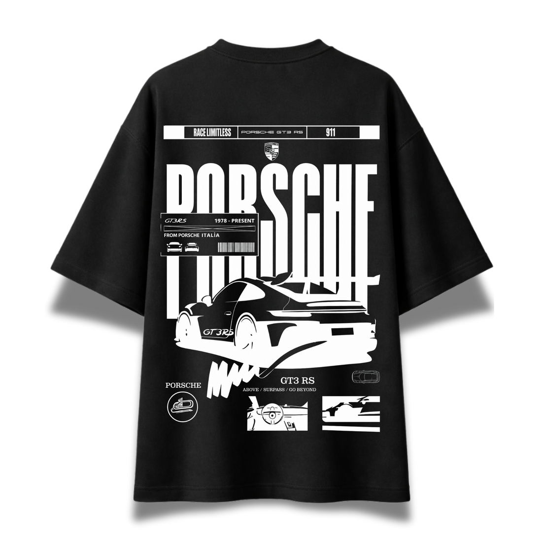 Race Machine Oversized Graphic T-Shirt