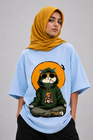 Cool Smoky Cat Graphic Tee