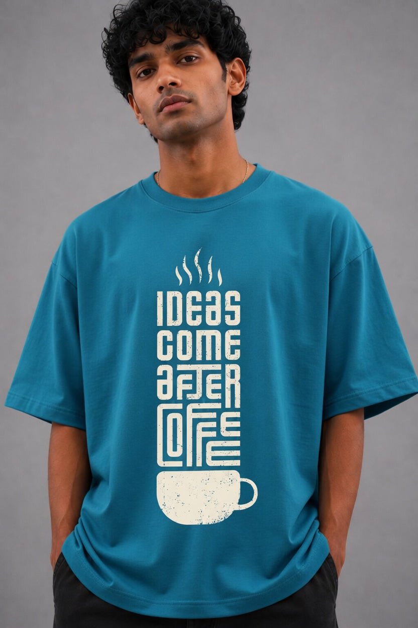 Coffee Lover Oversized Graphic Tee - Vibe Z9