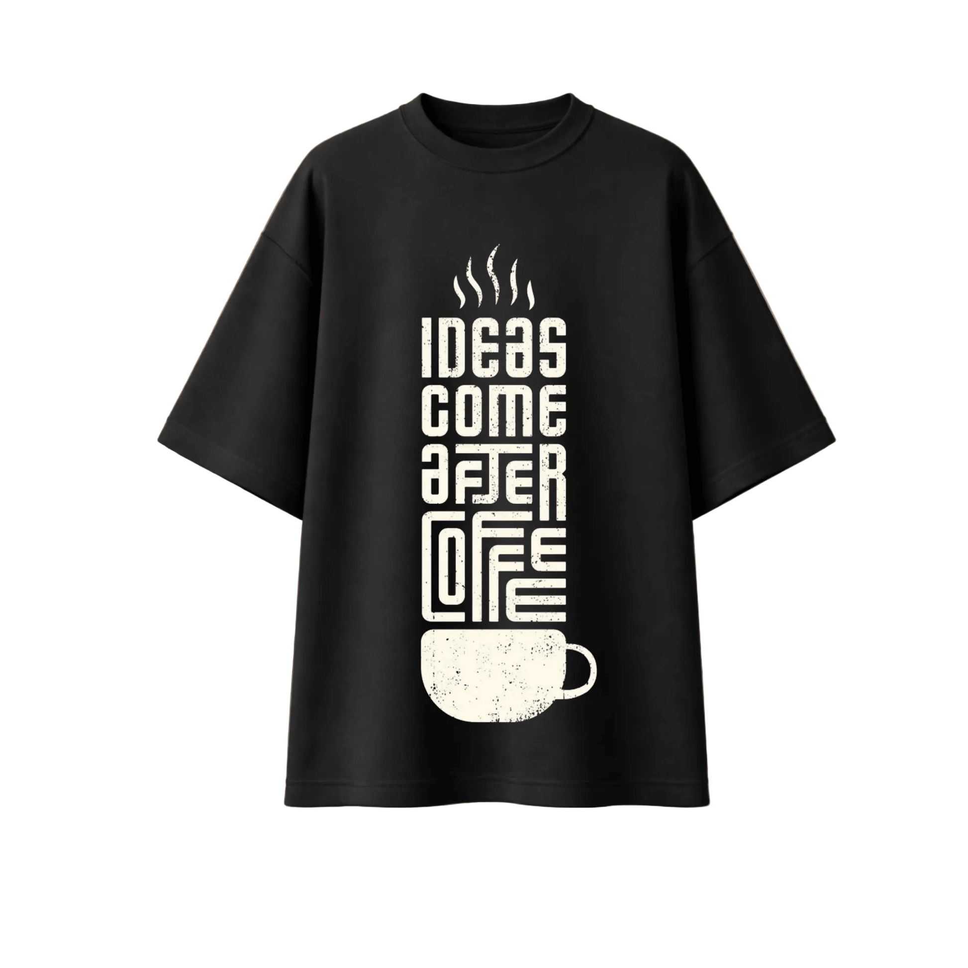 Coffee Lover Oversized Graphic Tee - Vibe Z9