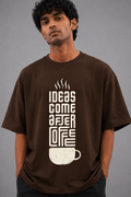 Coffee Lover Oversized Graphic Tee - Vibe Z9
