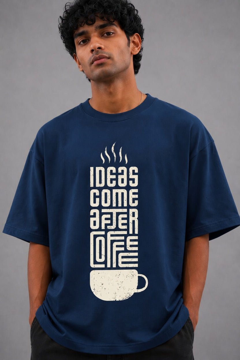 Coffee Lover Oversized Graphic Tee - Vibe Z9