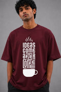 Coffee Lover Oversized Graphic Tee - Vibe Z9