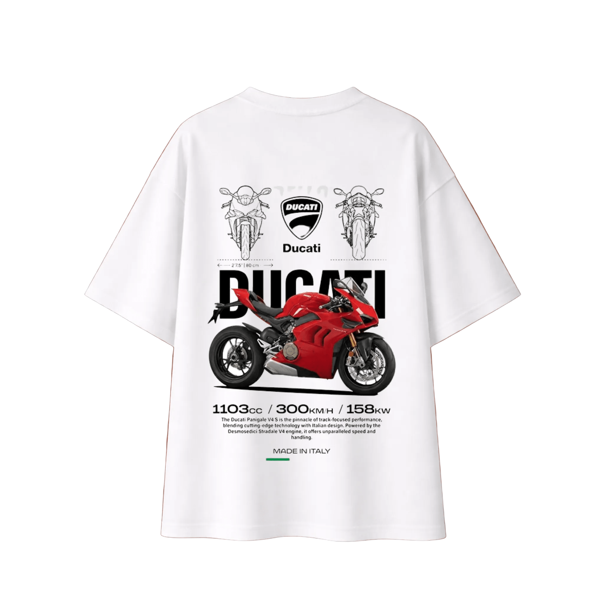 Ducati Sports Bike Graphic Tee - Vibe Z9
