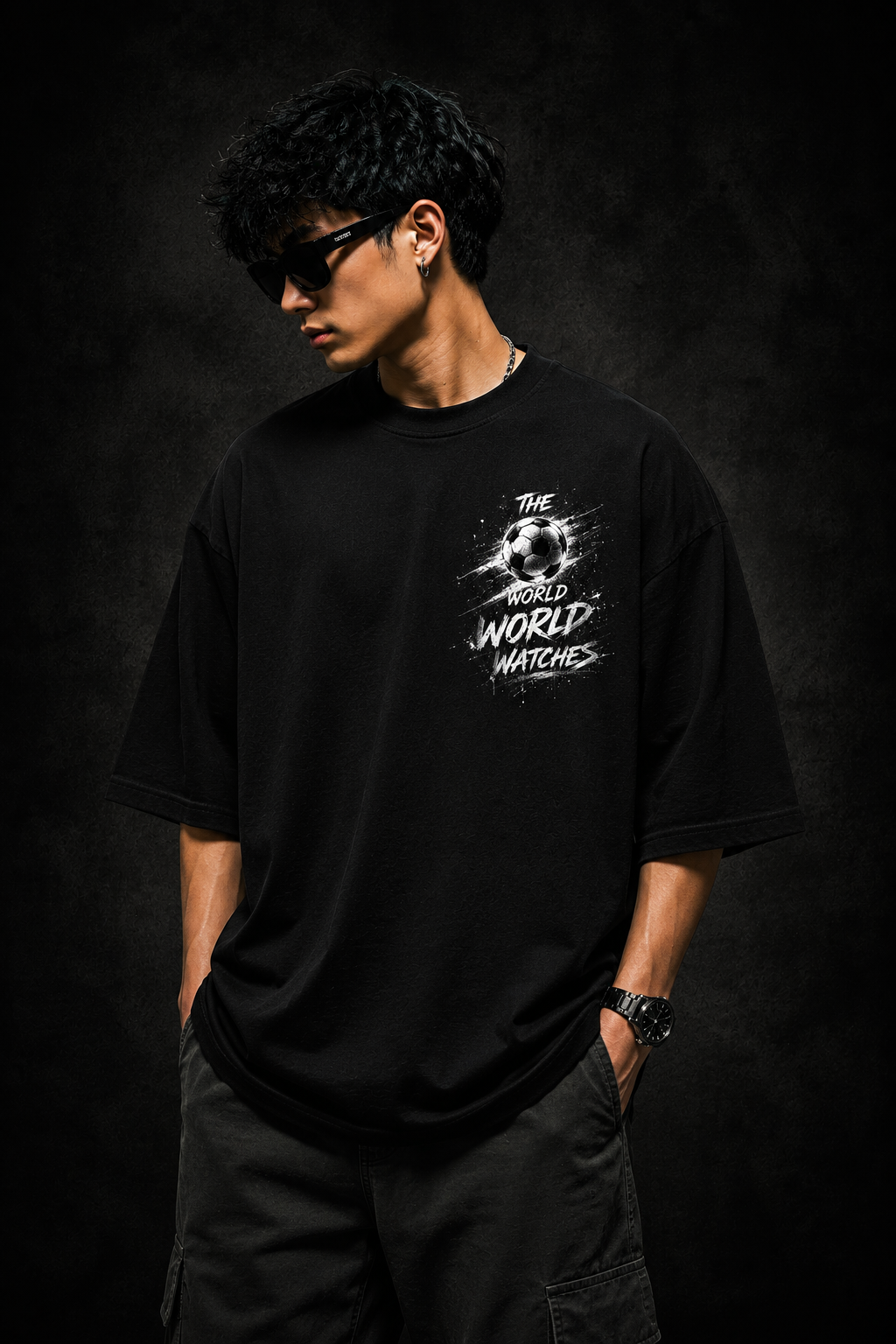 The World Watches — FIFA WC 2026 Oversized Graphic Tee