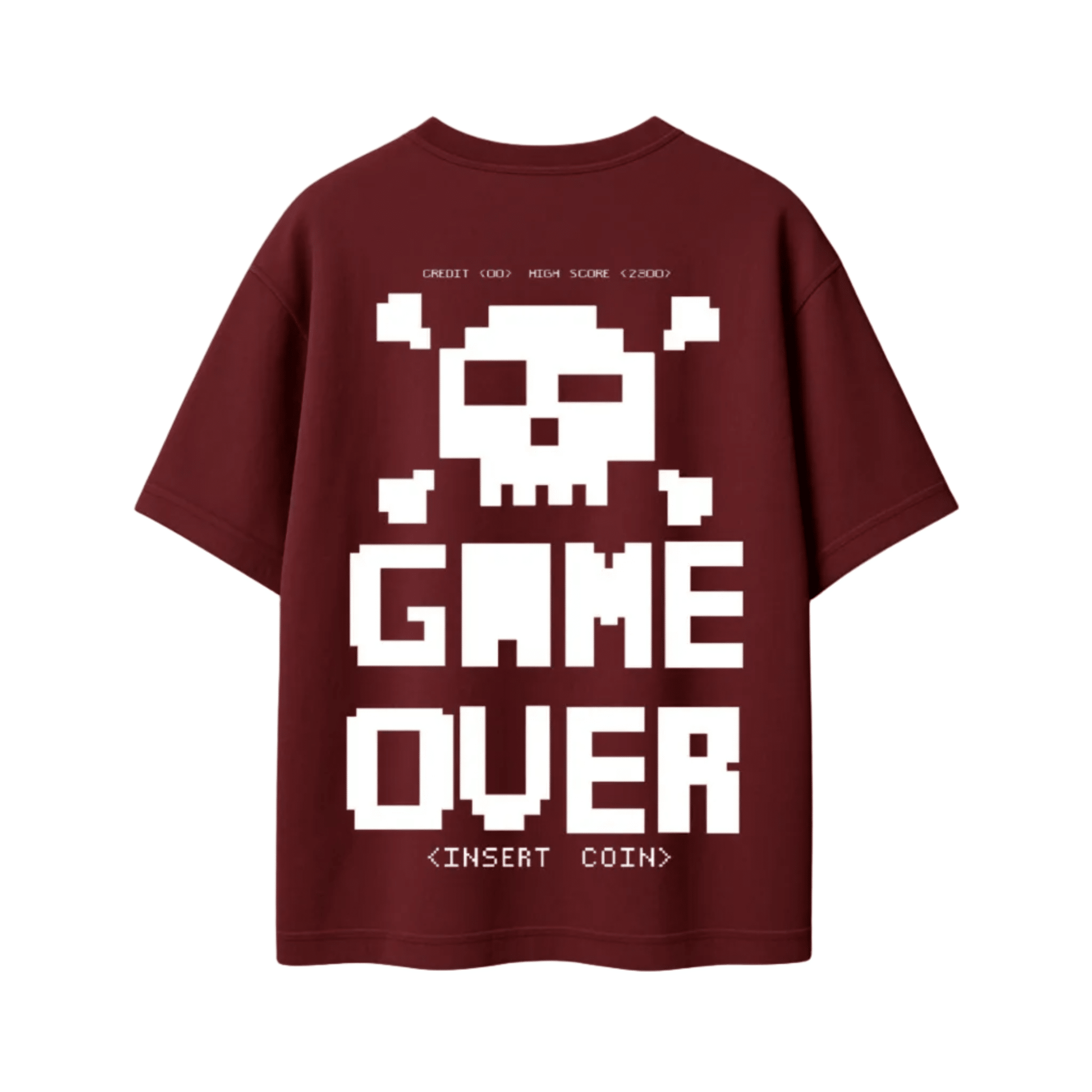 Game Over Oversized Graphic Tee - Vibe Z9
