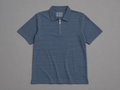 Half Zipper Striped Polo | Regular Fit Men's Polo - Vibe Z9