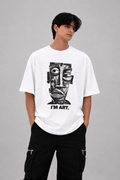 I’M ART Oversized Graphic Tee - Vibe Z9