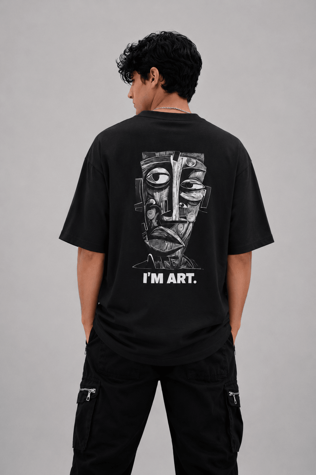 I’M ART Oversized Graphic Tee - Vibe Z9