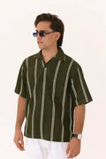 Imported Oversized Johnny Collar Shirt - Unisex - Vibe Z9