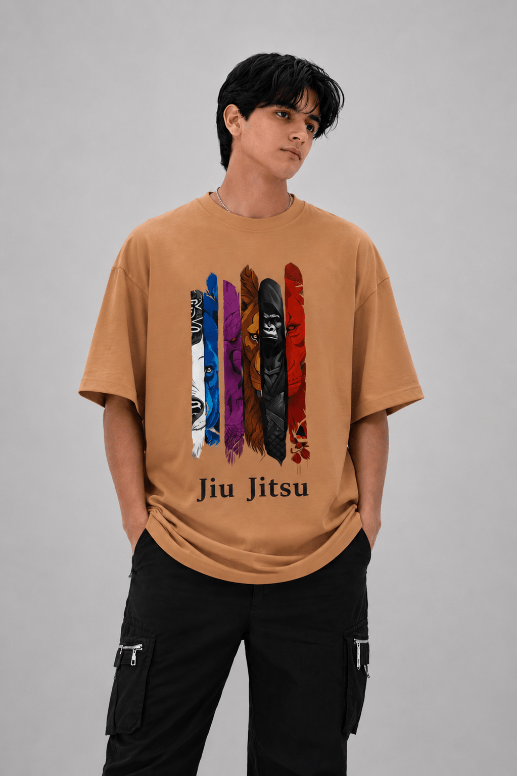 Jiu Jitsu Oversize Graphic Tee - Vibe Z9
