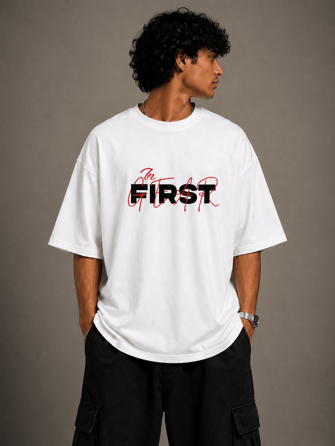 Kakashi In First Gear Oversized Graphic Tee - Vibe Z9