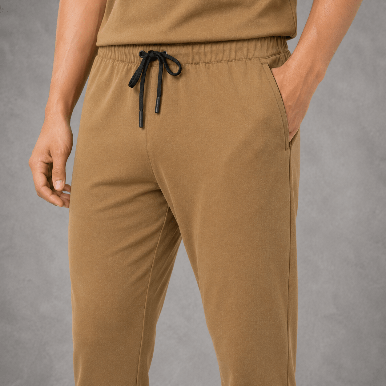 Knitted Piqué Polo Tracksuit – Regular Fit Textured Co-ord Set - Vibe Z9