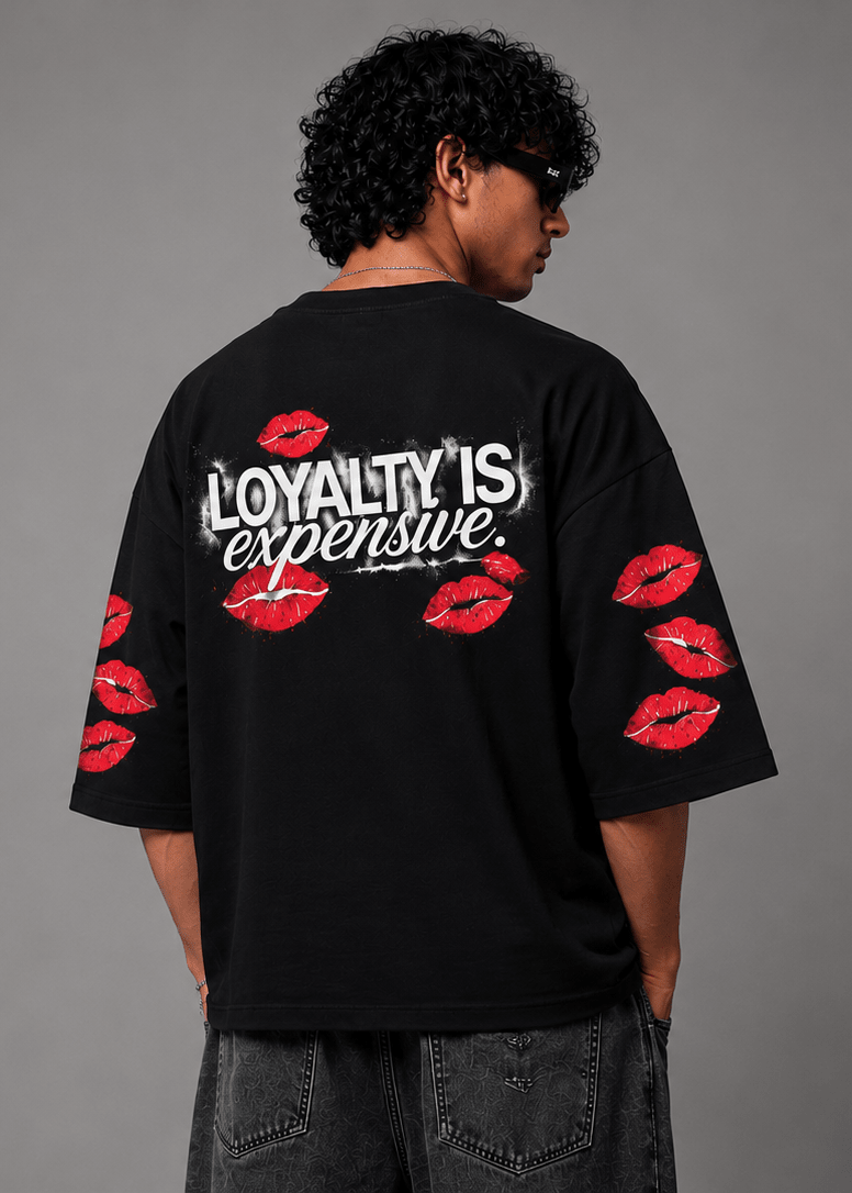 Loyalty Is Expensive Oversized Graphic Tee | Drop Shoulder Unisex - Vibe Z9