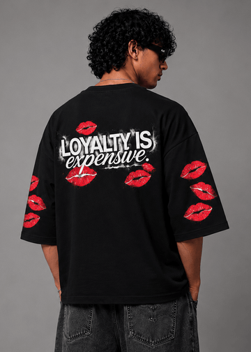 Loyalty Is Expensive Oversized Graphic Tee | Drop Shoulder Unisex - Vibe Z9