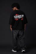 Loyalty Is Expensive Oversized Graphic Tee | Drop Shoulder Unisex - Vibe Z9