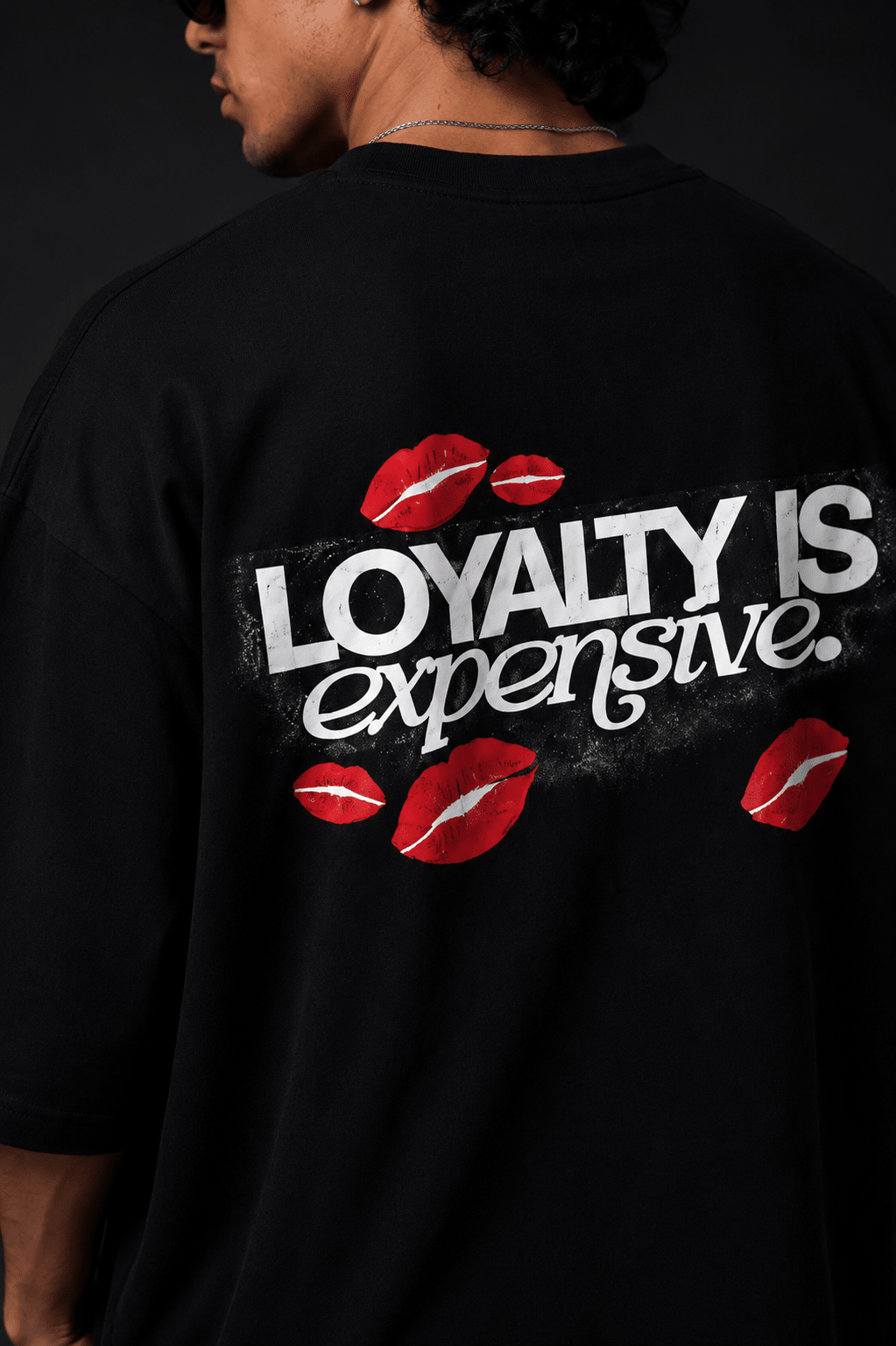 Loyalty Is Expensive Oversized Graphic Tee | Drop Shoulder Unisex - Vibe Z9