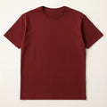 Maroon Crew Neck T-Shirt | Premium Cotton Casual Tee - Vibe Z9