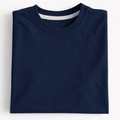 Navy Crew Neck T-Shirt | Premium Cotton Casual Tee - Vibe Z9