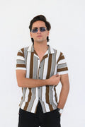 Old Money Open Shirt- Vertical Stripes - Vibe Z9