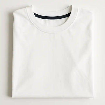 White Crew Neck T-Shirt | Premium Cotton Casual Tee