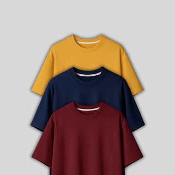 Bundle of any 3 Oversize Plain Tees