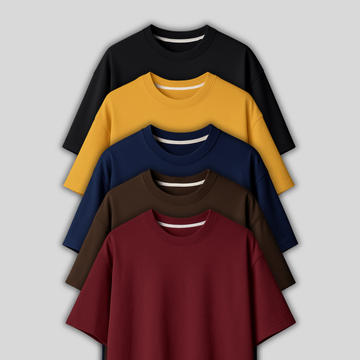 Bundle of any 5 Oversize Plain Tees
