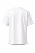 Pure White Oversized Crew Neck Tee | Premium Cotton Unisex - Vibe Z9