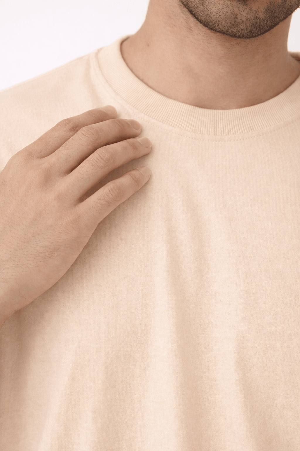 Skin Oversized Crew Neck Tee | Premium Cotton Unisex - Vibe Z9