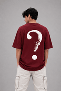 Skull Question Mark Oversized Graphic Tee - Vibe Z9